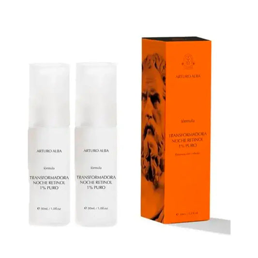 Arturo Alba Retinolo 1% Puro Formula Trasformante Notte, Confezione 2 x 30Ml