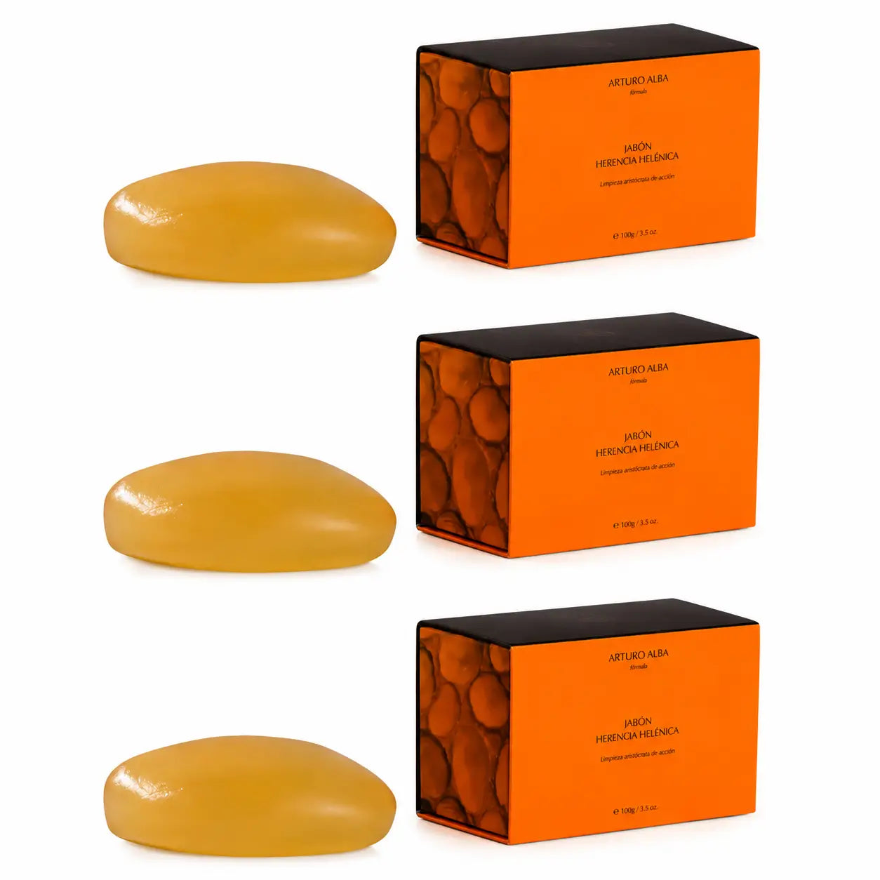 Arturo Alba Sapone Herencia Helenica 100 g, confezione da 3