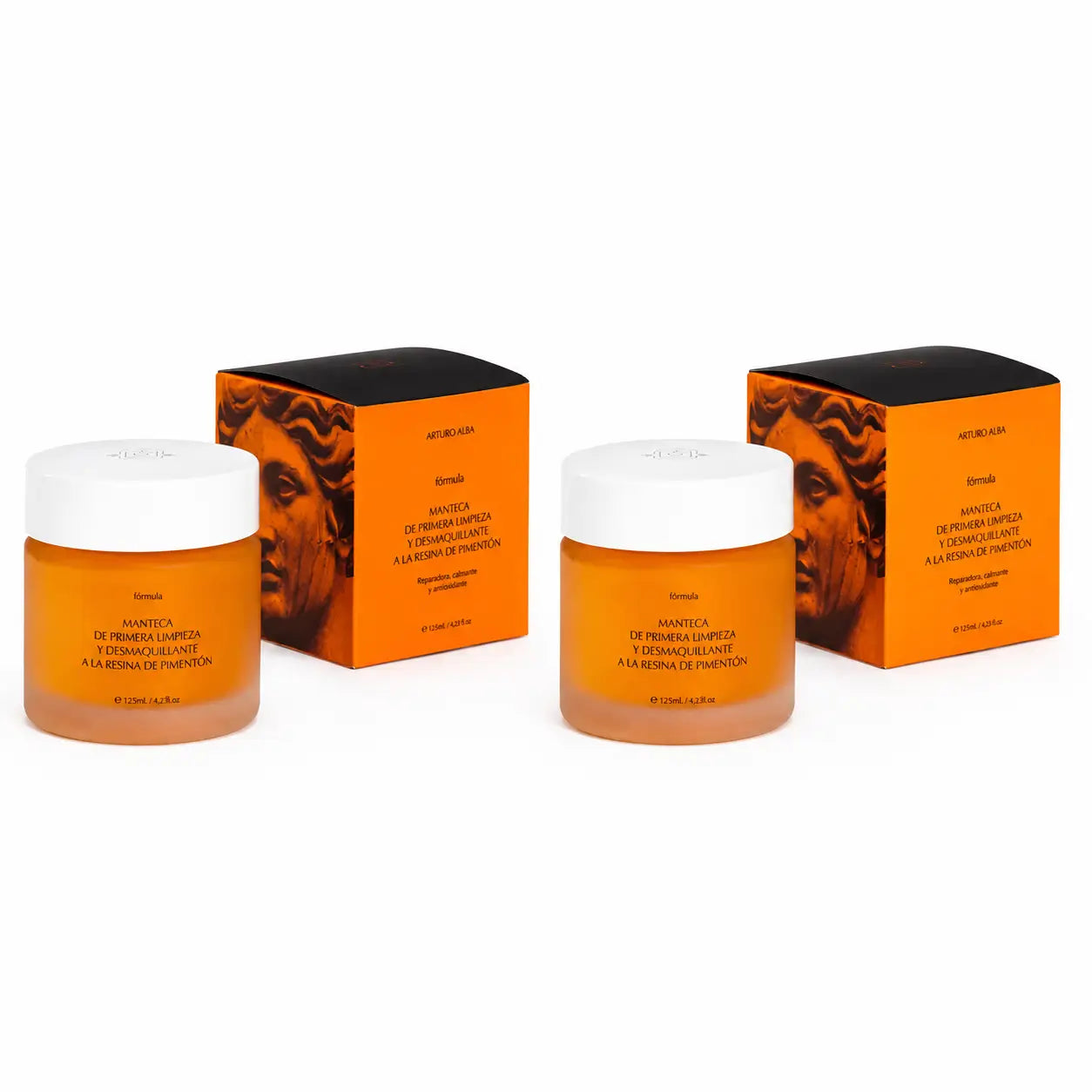 Arturo Alba Crema detergente e struccante alla resina di paprika, 125 ml, confezione da 2