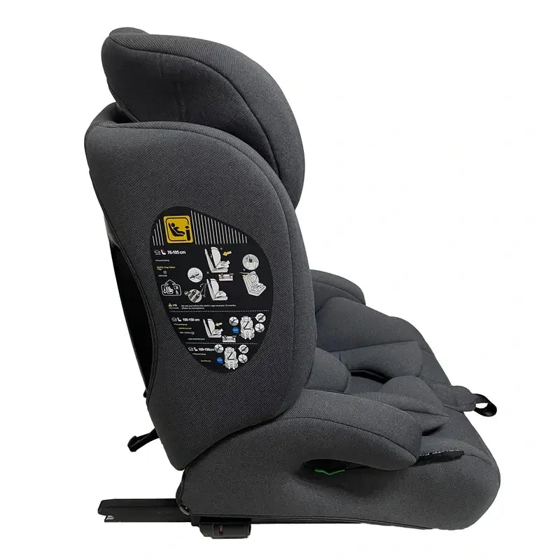 Seggiolino auto Asalvo 76-150 cm Route Fix Grigio C/Isofix