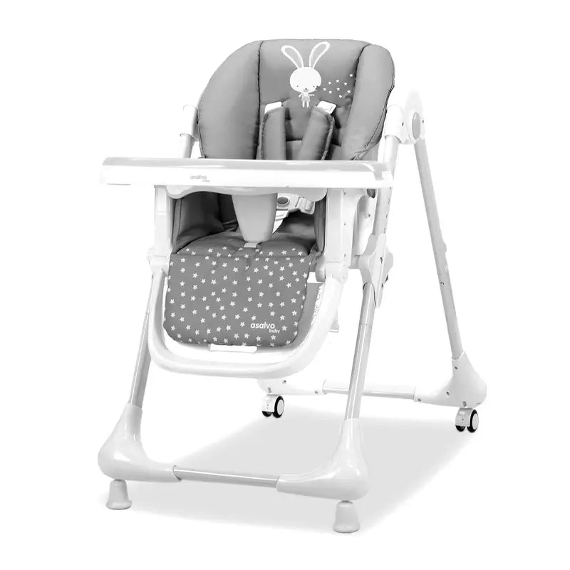 Seggiolone Asalvo con ruote Bunny Grigio