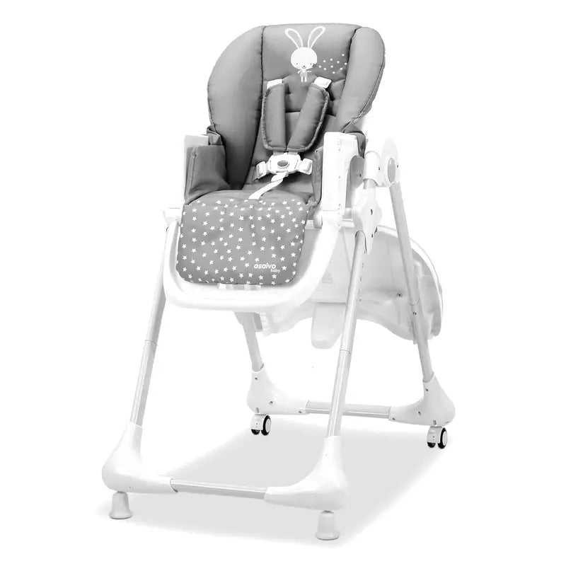 Seggiolone Asalvo con ruote Bunny Grigio