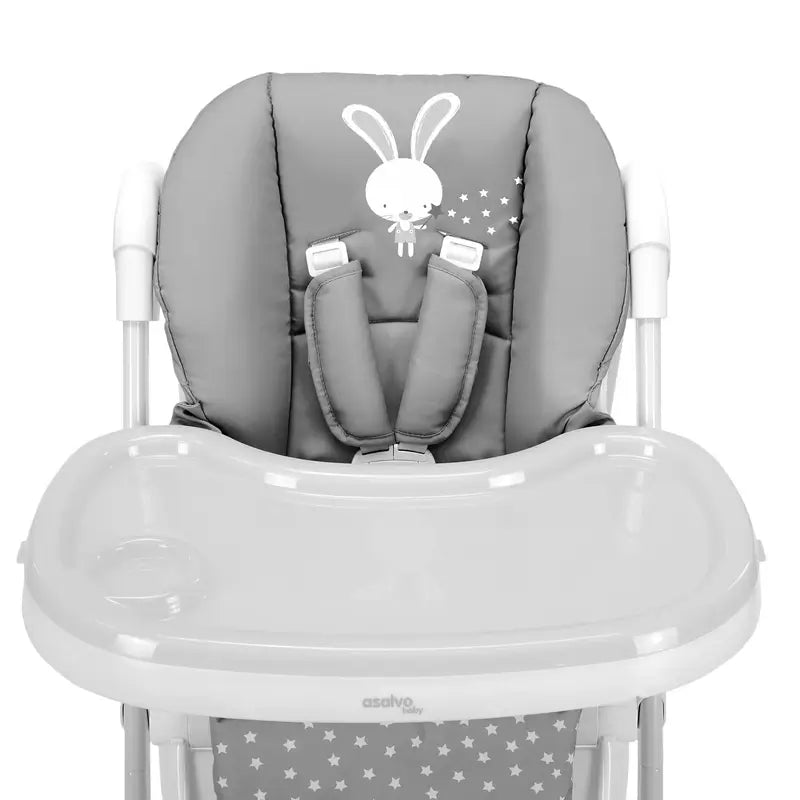 Seggiolone Asalvo con ruote Bunny Grigio