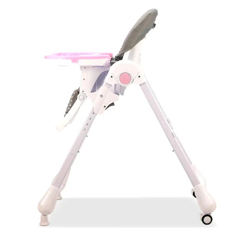 Seggiolone Asalvo rosa coniglietto con ruote