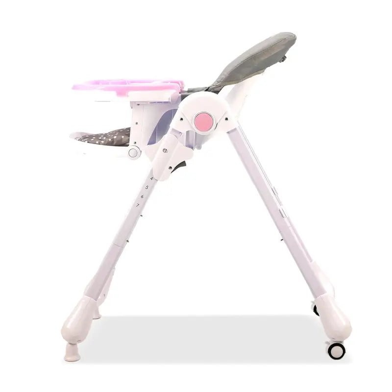 Seggiolone Asalvo rosa coniglietto con ruote