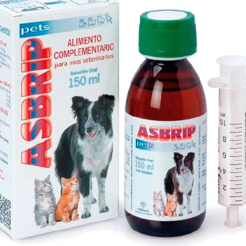 Asbrip Pets Soluzione orale Alimento complementare per disturbi respiratori , 150 ml