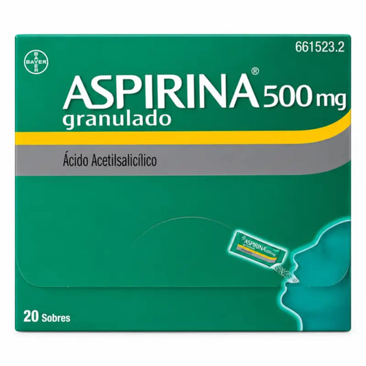 Aspirina 500 mg granuli orali, 20 bustine