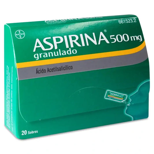 Aspirina 500 mg granuli orali, 20 bustine