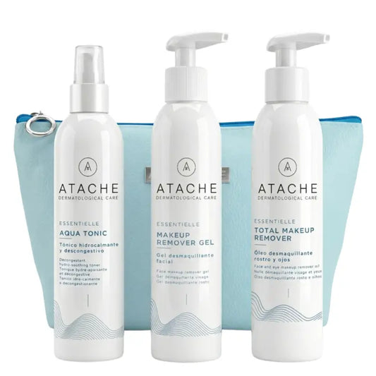 Atache Toiletry Bag Olio+Gel+Tonico detergente Essentielle.