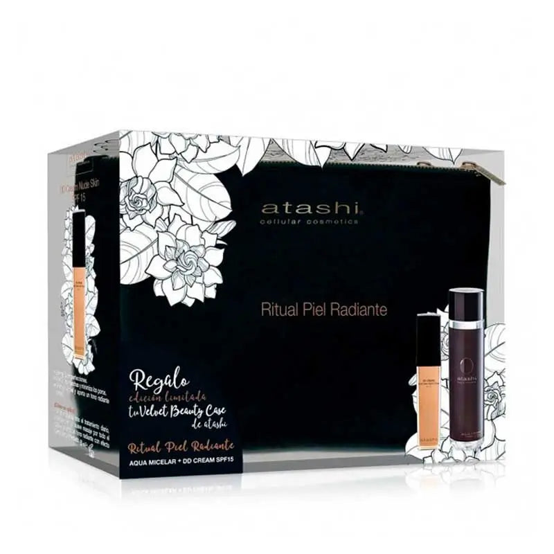 Atashi Cellular Intense Dd Cream Chest + Acqua micellare + Borsa da toilette