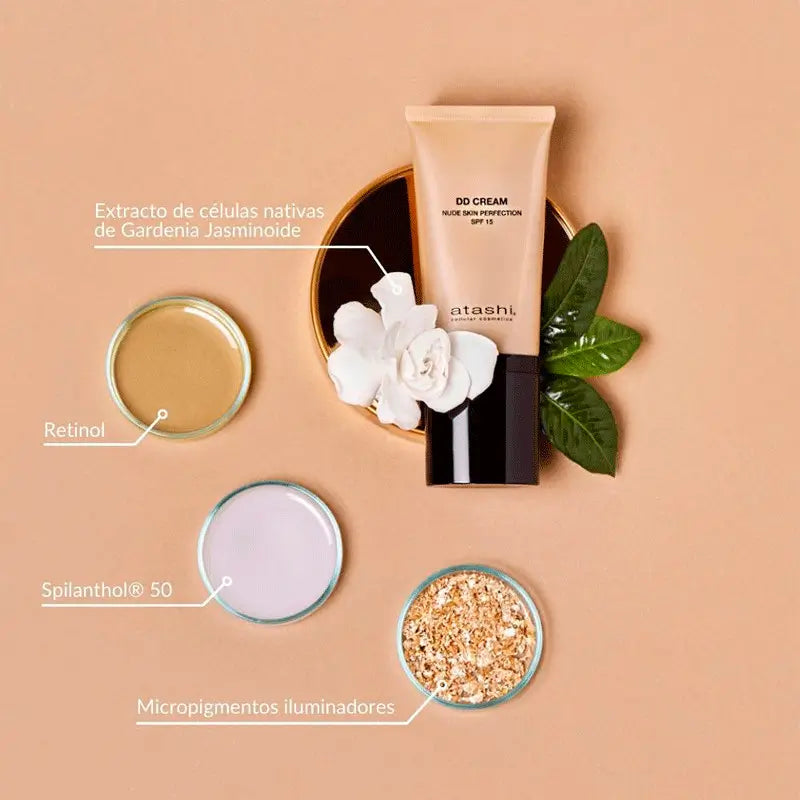 Atashi Dd Idratante Con Colore Spf 15 - Tonalità Beige