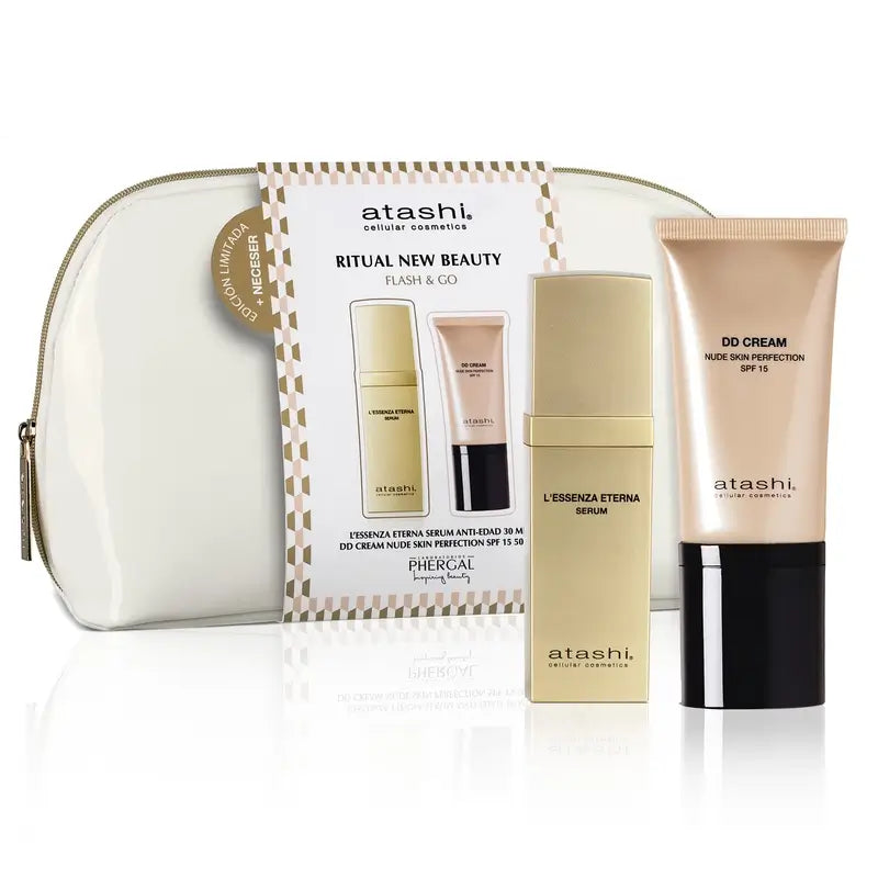 Atashi Ritual New Beauty Toiletry Bag Crema Flash Effect Anti-Ageing Serum Dd, 80 ml
