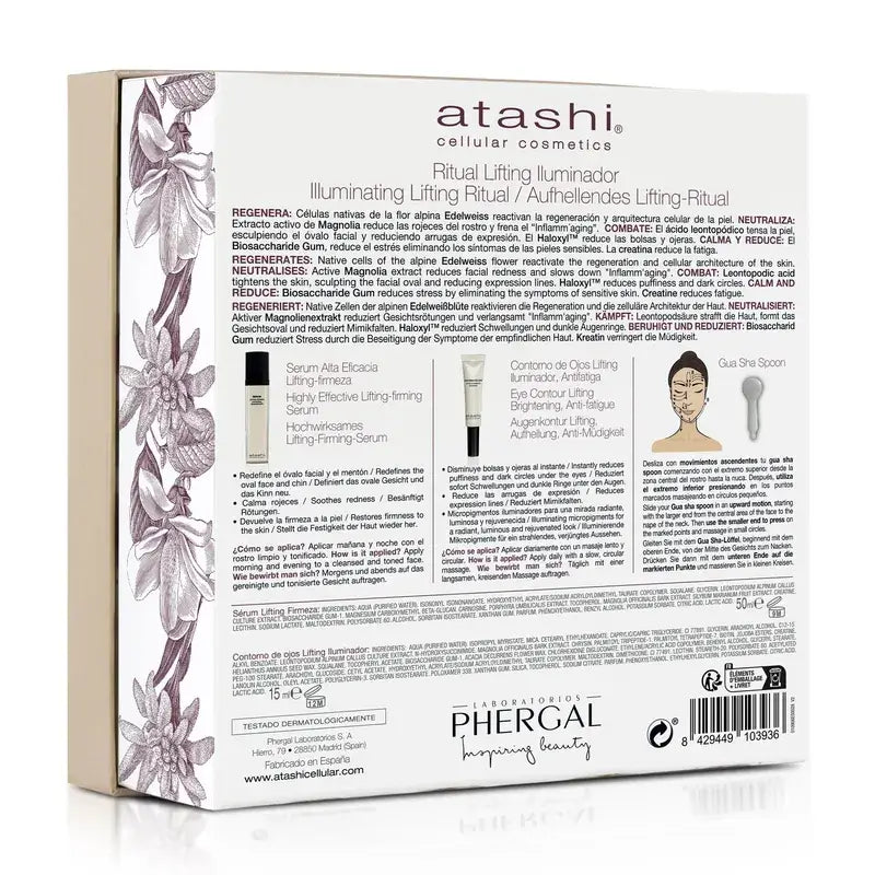 Atashi Siero rassodante e illuminante Lifting + Brightening Eye Contour Box
