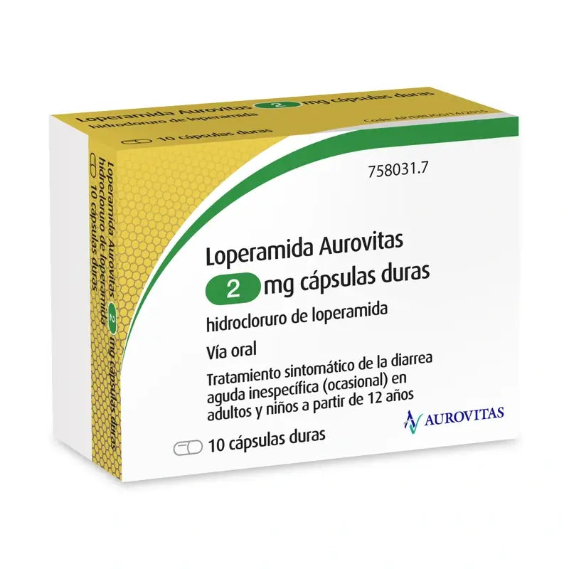Aurovitas Loperamide 2 Mg, 10 capsule