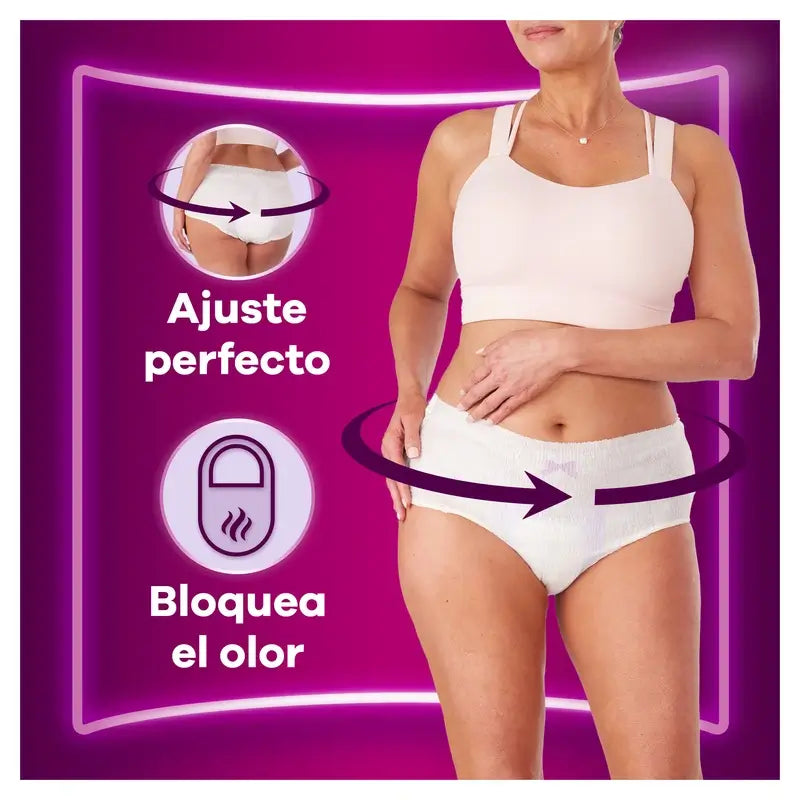Ausonia Discreet Boutique Slip per incontinenza Beige Plus Size M, 9 Slip