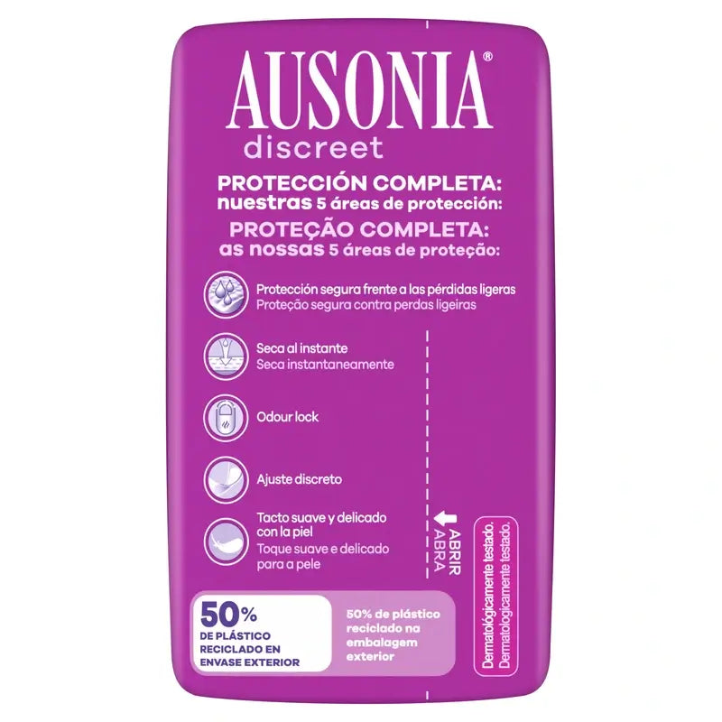 Ausonia Discreet Day & Night Ultra Urine Loss Pads, 12 unità