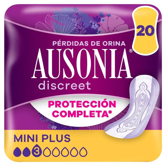 Ausonia Discreet Mini Plus pastiglie per la perdita di urina, 20 unità