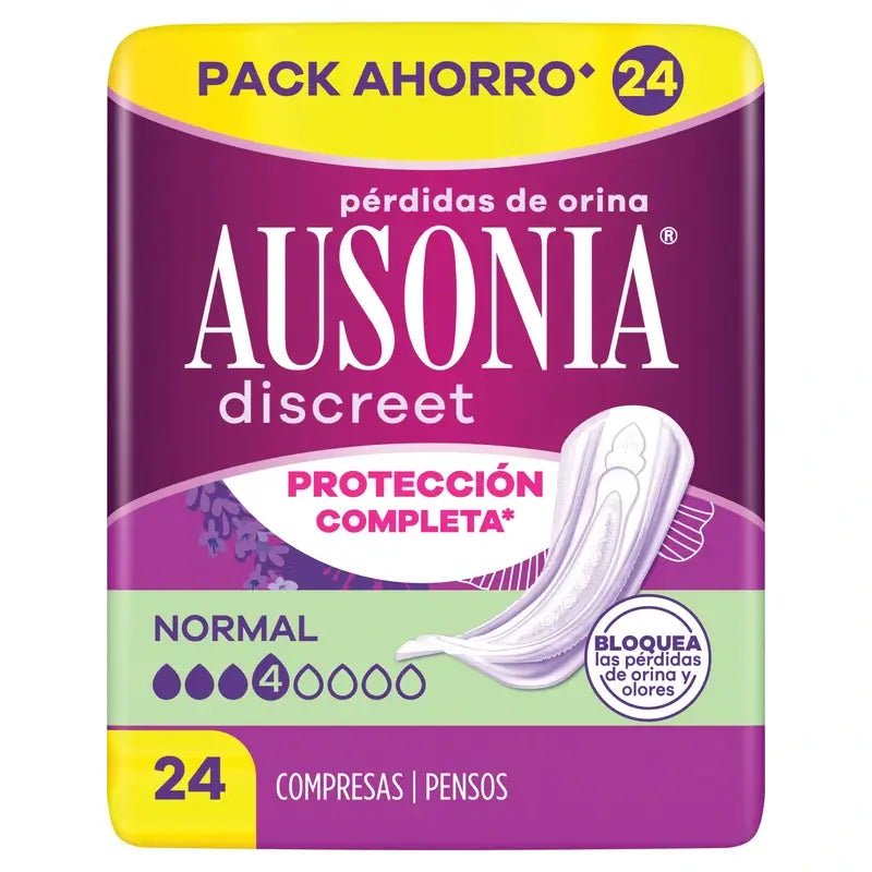 Ausonia Discreet Normal assorbenti per perdite di urina, 24 unità