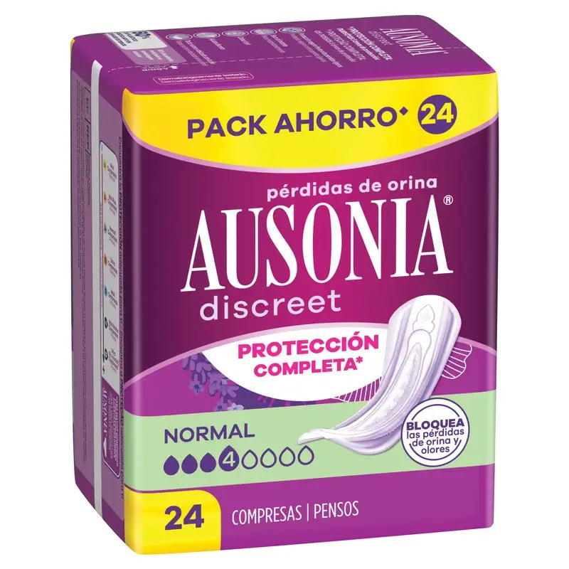 Ausonia Discreet Normal assorbenti per perdite di urina, 24 unità