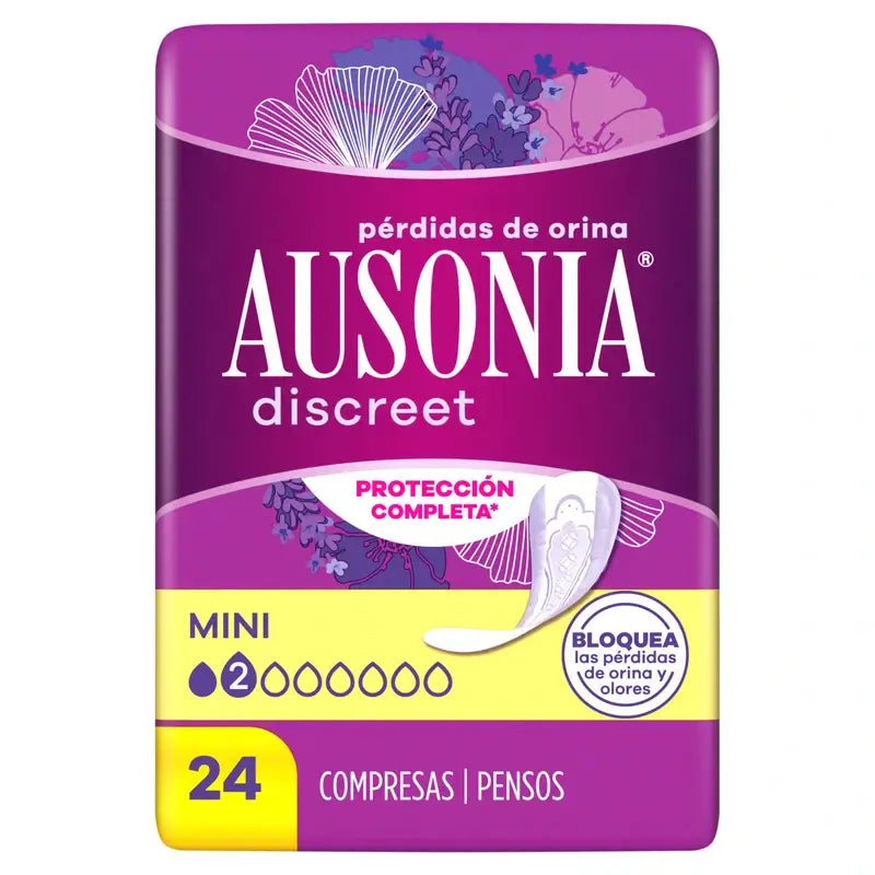 Ausonia Discreet Urine Loss Pads Mini, 24 unità