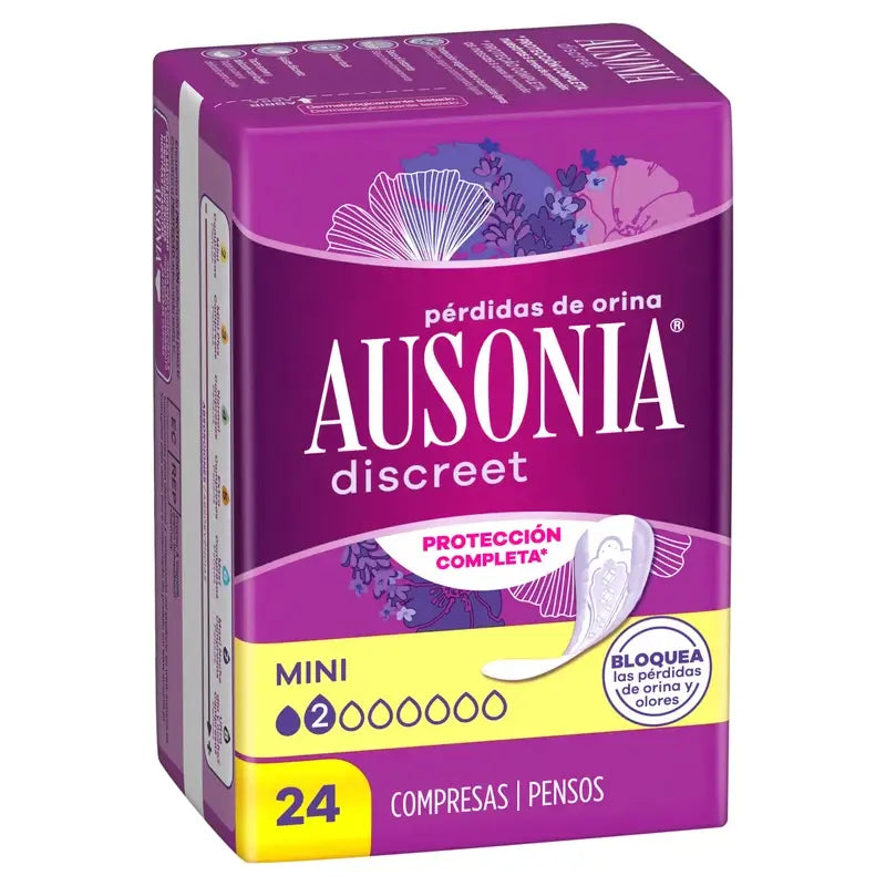 Ausonia Discreet Urine Loss Pads Mini, 24 unità