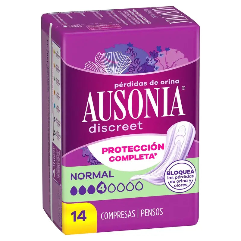 Ausonia Pads discreti per perdite di urina normali, 14 unità
