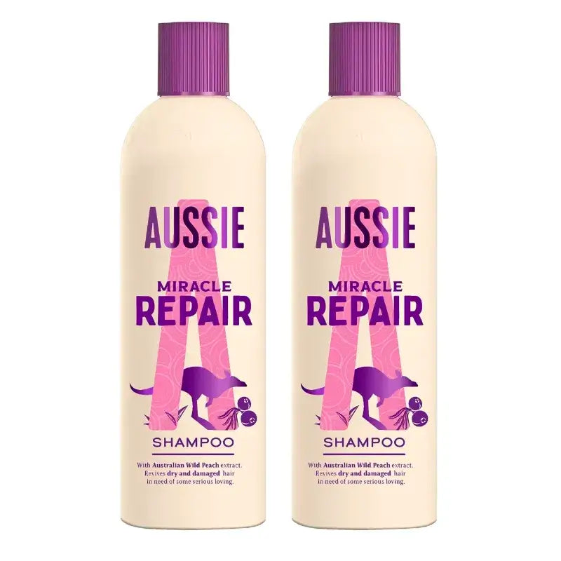 Aussie Repair Miracle Shampoo, confezione da 2 x 300 ml