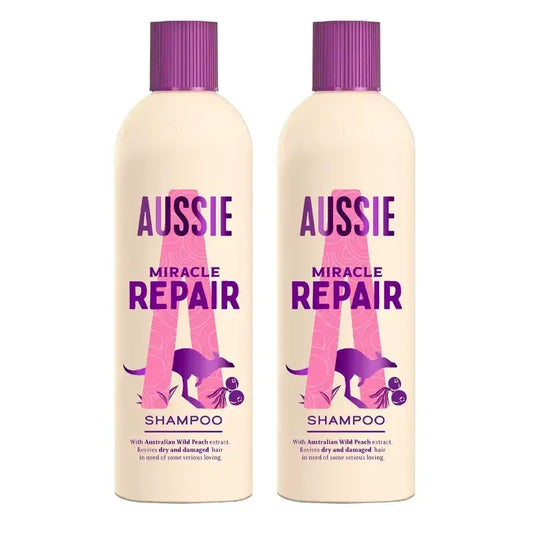 Aussie Repair Miracle Shampoo, confezione da 2 x 300 ml