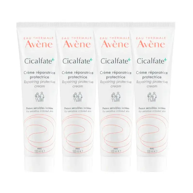 Avène Cicalfate Crema Riparatrice, Confezione 4 x 100 ml