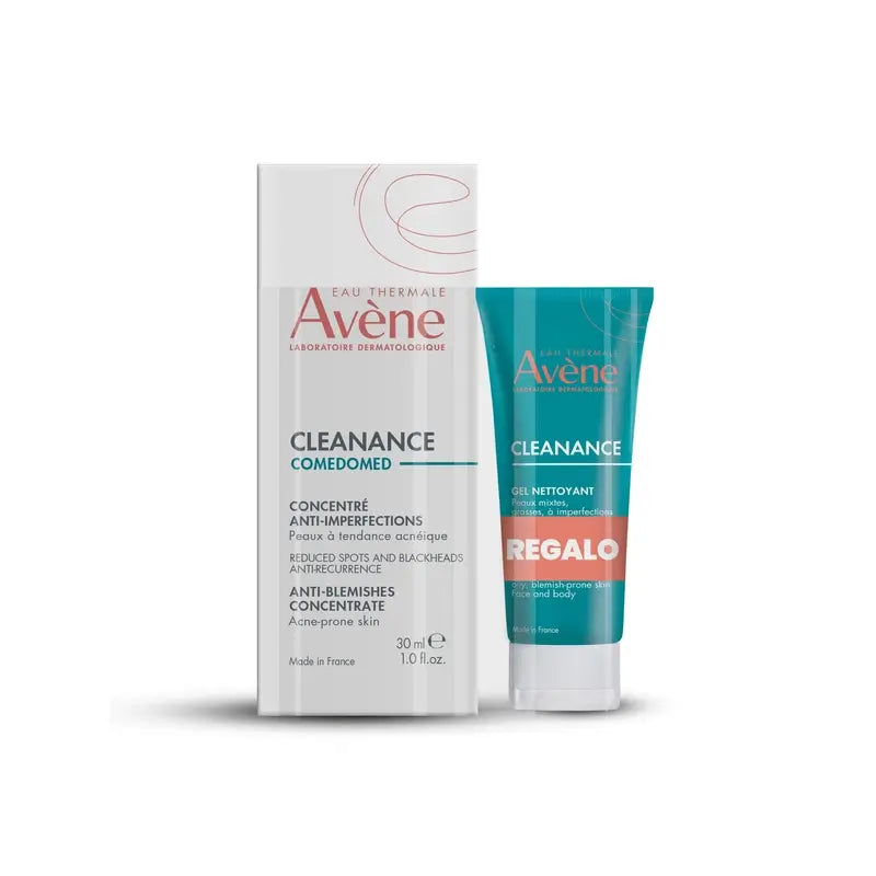 Avène Cleanance Comedomed Concentrato Anti-Imperfezioni 30 Ml + Cleanance Gel Detergente 15 Ml