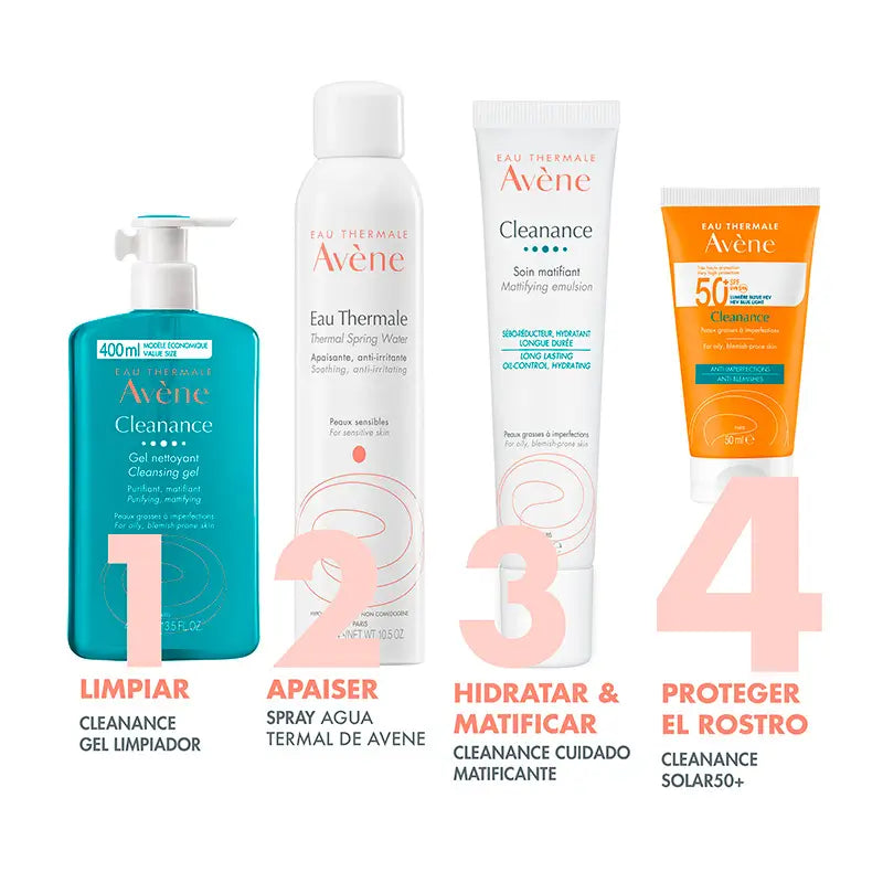 Avène Cleanance Solar SPF 50+, pelle grassa, 50 ml