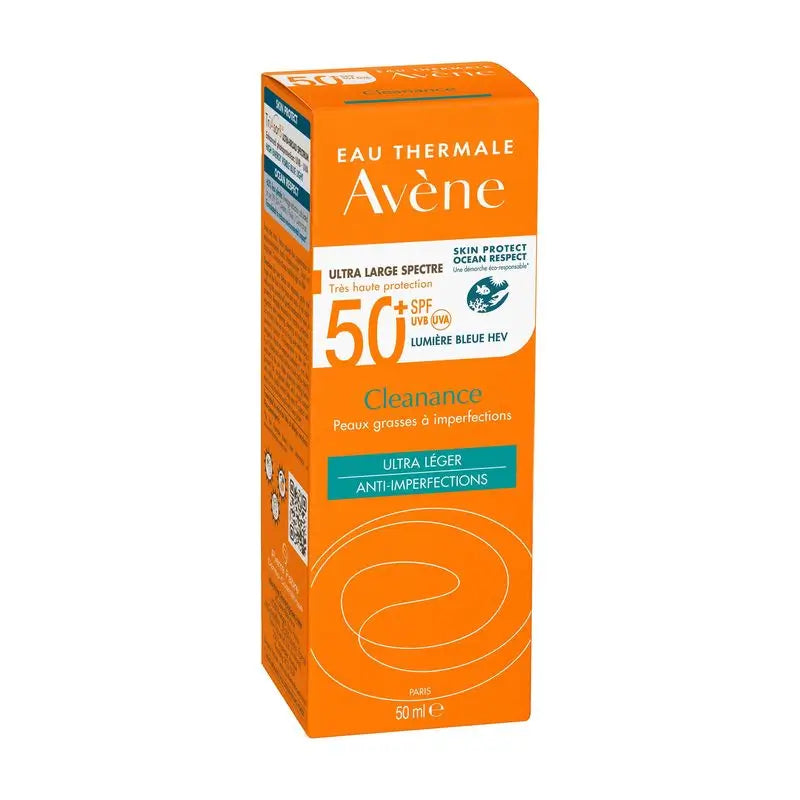 Avène Cleanance Solar SPF 50+, pelle grassa, 50 ml