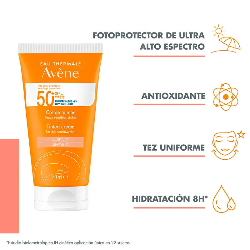 Avène Protezione solare per pelli sensibili SPF 50+ Colore 50 ml