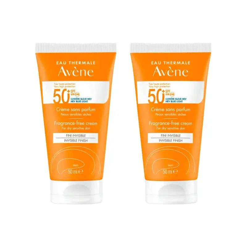 Avène Crema Spf 50+ Non profumata, 2X50 Ml