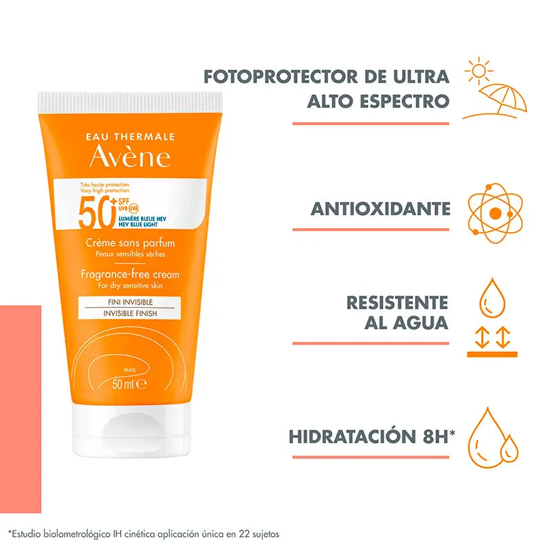 Avène Protezione solare SPF 50+ Non profumata 50 ml
