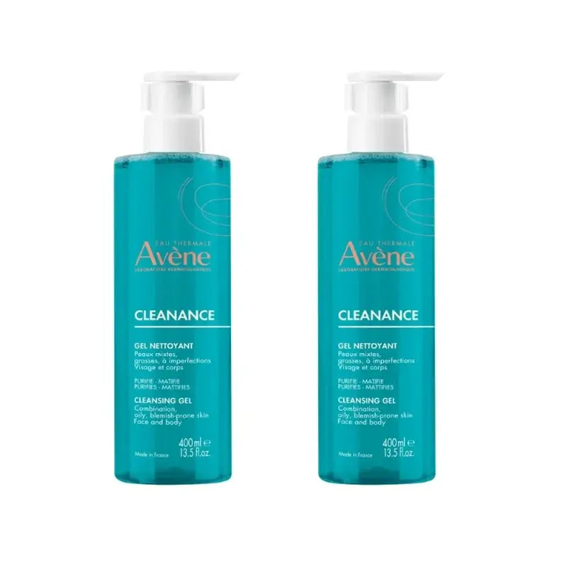 Avène Duplo Cleanance Gel detergente , 2x400