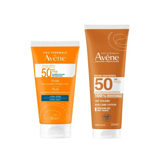 Avène Fluido Spf 50+ 50 Ml + Latte Invisibile Spf 50 250 Ml