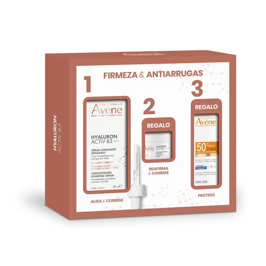 Avène Pack Hyaluron Activ B3 Serum 30 Ml + Hyaluron Activ B3 7 Ml + Fluido solare anti-età Spf50 5 Ml