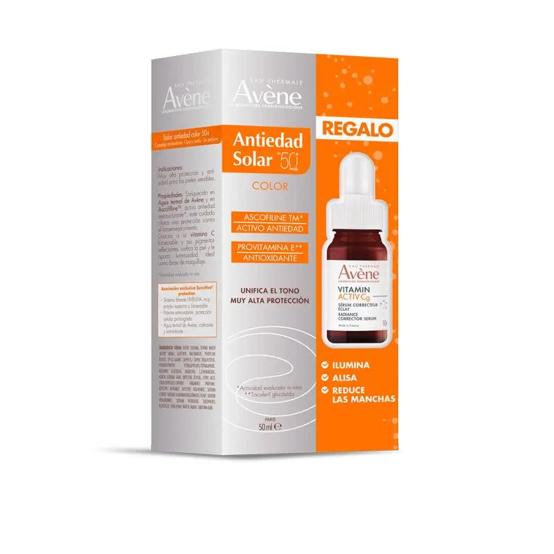 Avène Anti-Ageing Colour Sun Pack + Vitamina C Mini Serum 10 Ml