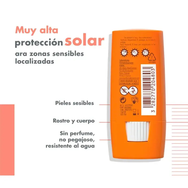 Avène Stick solare SPF 50+ Zone sensibili 8 gr