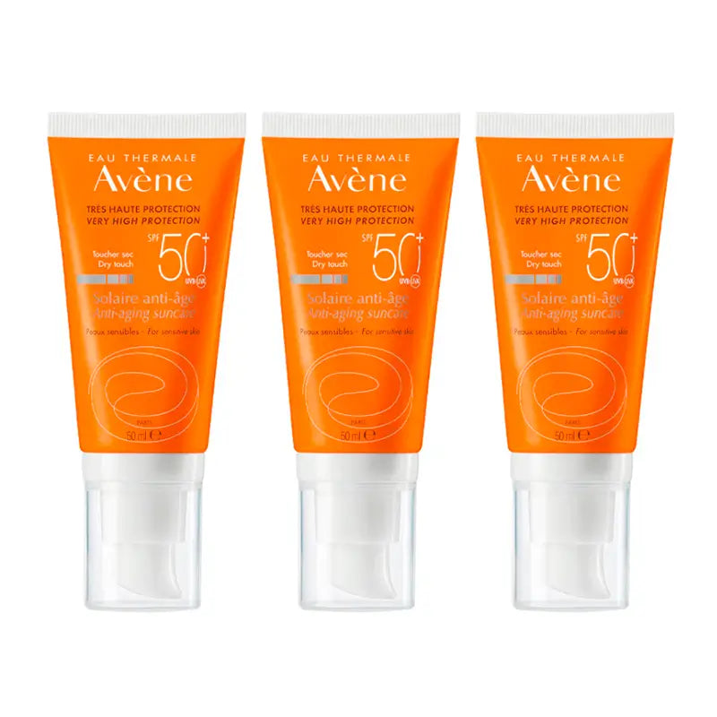 Avène Crema solare anti-età Spf 50+, 3 x 50 ml