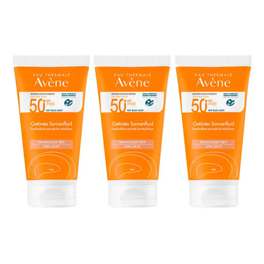 Avène Fluido Solare Spf50+ Colore, 3 x 50 ml