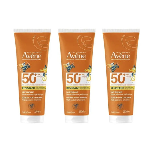 Avène Latte solare per bambini Spf 50+, 3 x 250 ml
