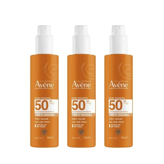 Avène Spray solare per pelli sensibili Spf 50+, 3 x 200 ml