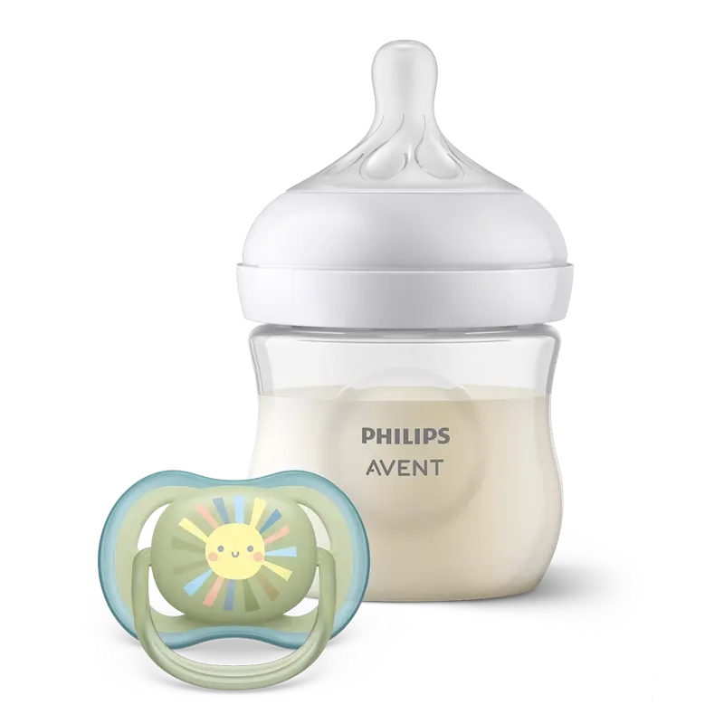 Biberon Avent Natural Response + Kit succhietto Ultra Air 0-6 M