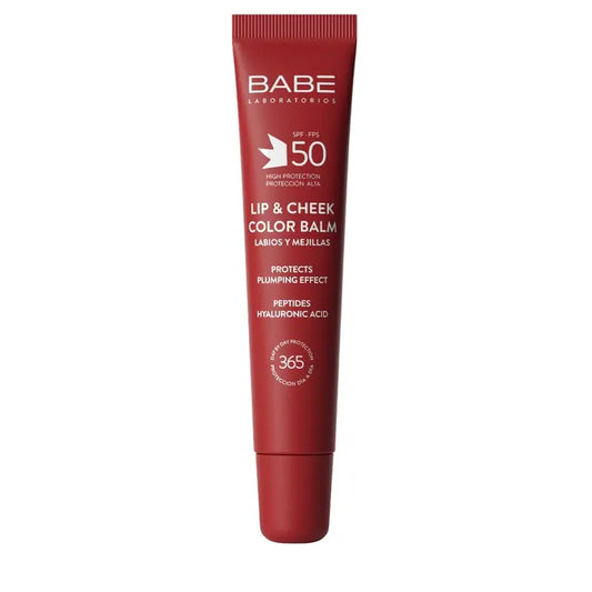 Babé Balsamo colorato per labbra e guance Spf 50 Ciliegia, 20 ml