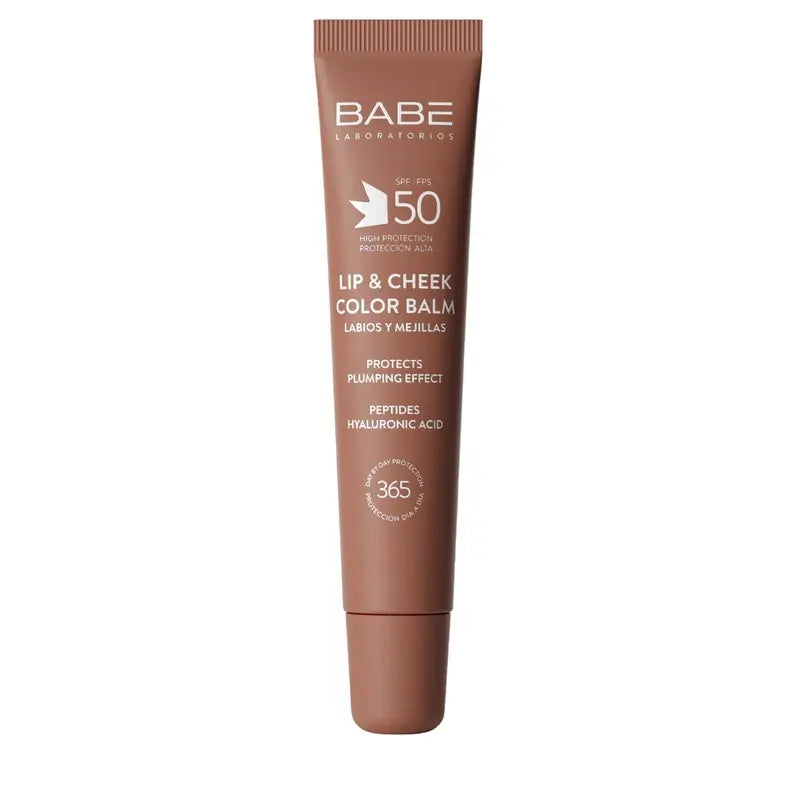 Babé Balsamo colorato per labbra e guance Spf 50 Moka, 20 ml