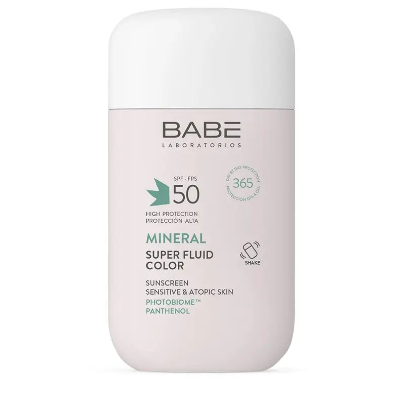 Babé Super Fluir Colore minerale fluido Spf50, 50 ml