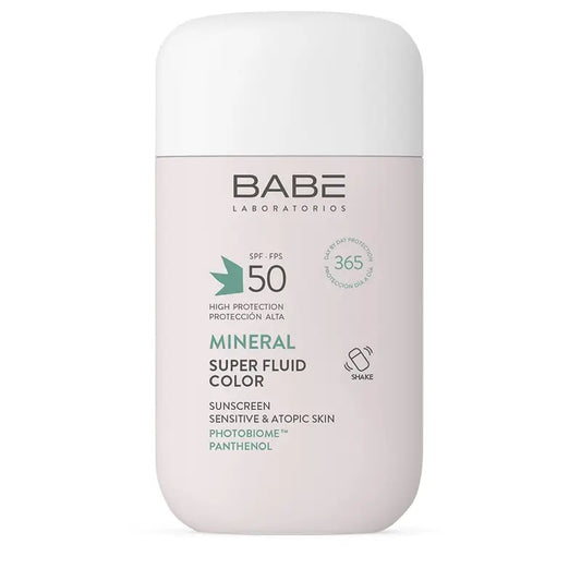 Babé Super Fluir Colore minerale fluido Spf50, 50 ml
