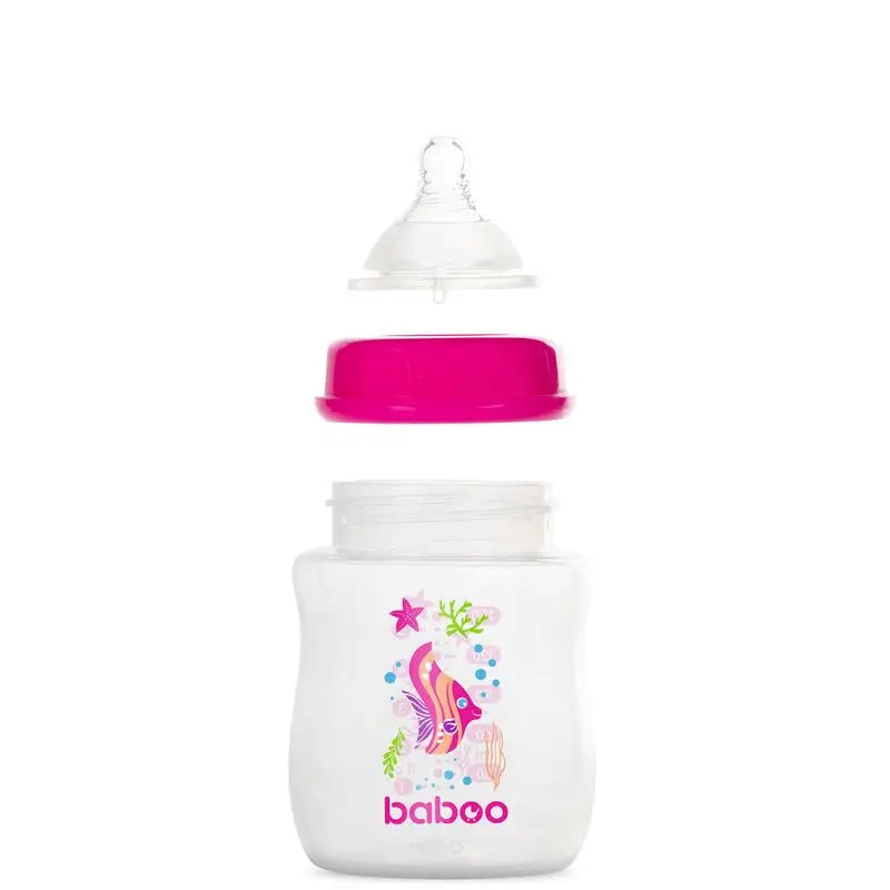Biberon Baboo anticolica 0+ mesi rosa